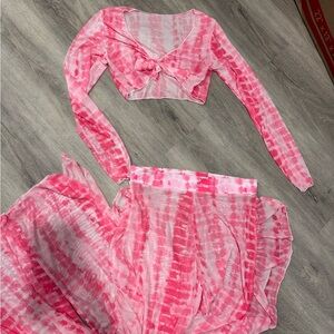 Two Piece Bikini Coverup